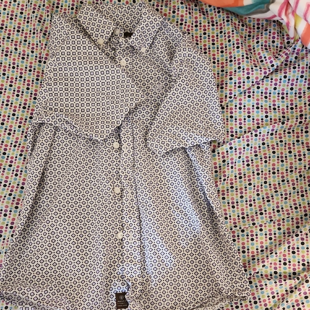 Ariat Gray 3/4 Sleeve Raglan Shirt Dress